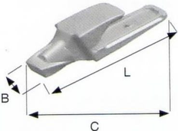 Zahnhalter /Adapter System Super V 320x89x210 mm EF 5849-V29